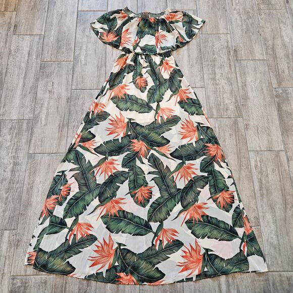 Show Me Your Mumu Hacienda Maxi Dress Womens M Paradise Found Tropical Resort - Picture 3 of 13